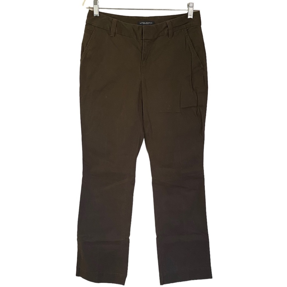 BANANA REPUBLIC MARTIN FIT STRETCH PANTS,COLOR BROWN ,SIZE 6